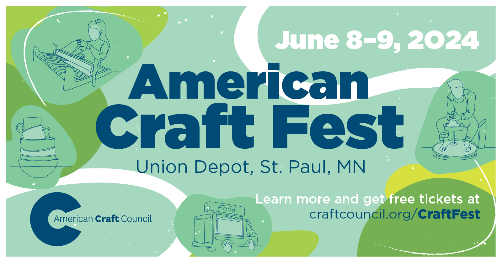 Join us for American Craft Fest Saint Paul, June 8–9 at Union Depot!
