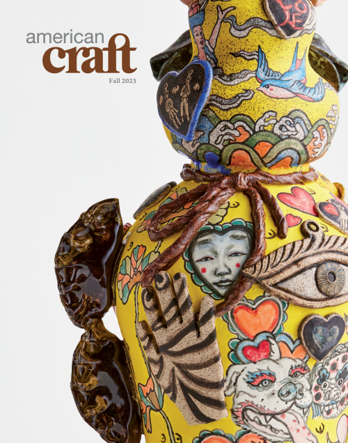 Cover of the Fall 2023 issue of American Craft magazine