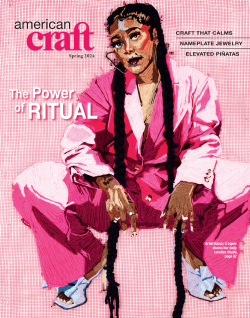 Cover of the Spring 2024 issue of American Craft magazine