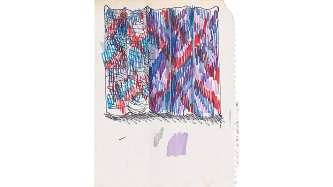 Lia Cook study for spatial ikat
