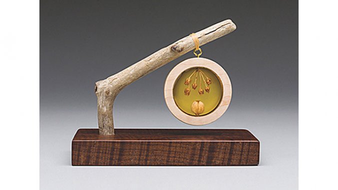 Andrea Haffner wood sculpture found pods