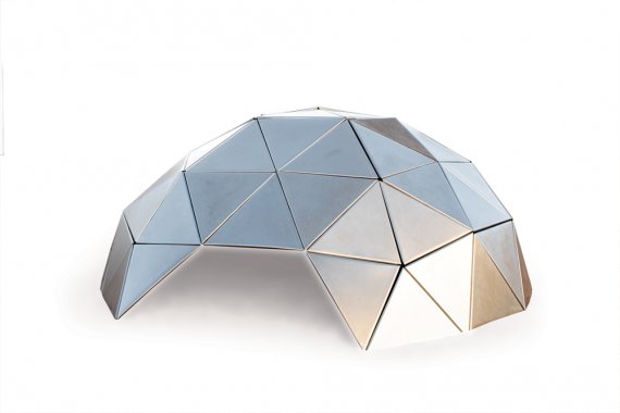 Beatriz Cortez geodesic dome Two Hundred and Sixteen Point Shield
