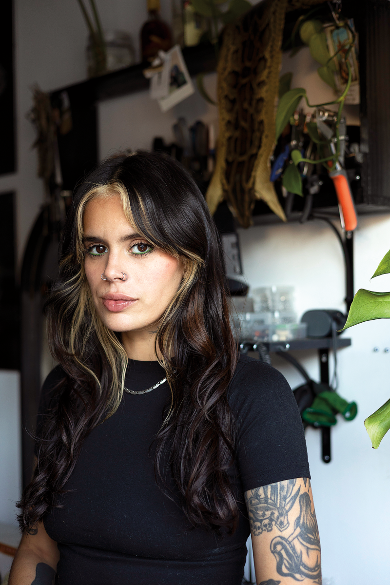 Portrait of artist and designer Barbeito, a Miami native who blends “intention, sustainability, and function within her practice.”