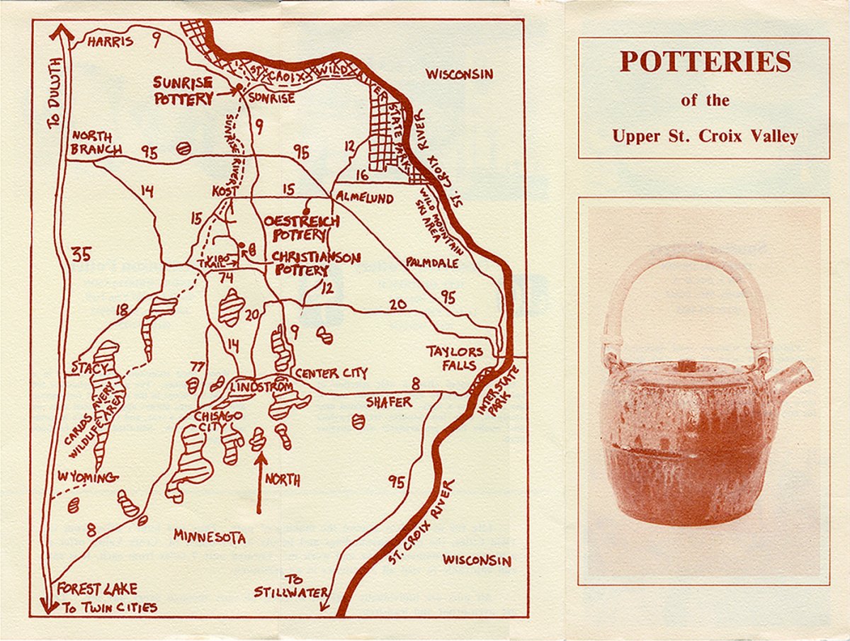 1970s tour brochure map. 