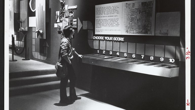 "Act II: Citysenses" exhibition from the "ACTS" exhibition, 1973