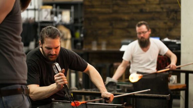 Hennepin Made glassblowing
