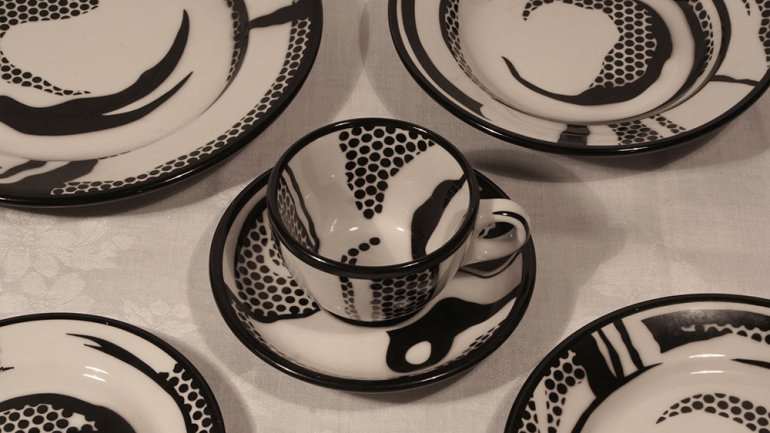 Roy Lichtenstein dinnerware