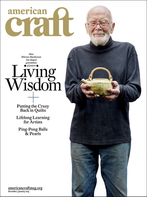 December/January 2015 Cover of American Craft Magazine