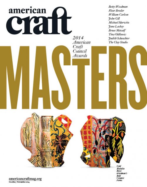 October/November 2014 cover of American Craft magazine