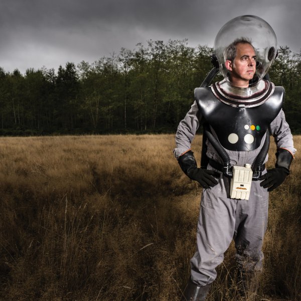 Rik Allen in spacesuit
