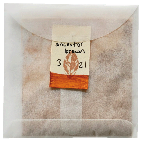 Ancestor Brown pigment in a bag.