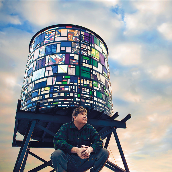 Fruin with his Watertower 1. Photo by Guerin Blask.