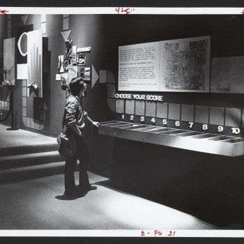 "Act II: Citysenses" exhibition from the "ACTS" exhibition, 1973
