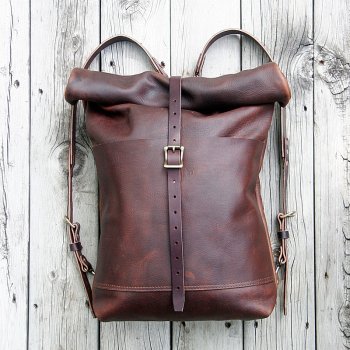 Cedar and Stone leather backpack