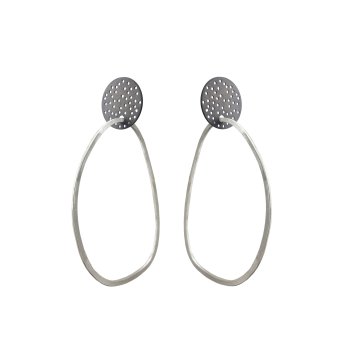 Silvercocoon earrings