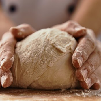 Hands Cupping Dough